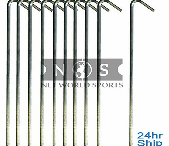 Football Goal Net Pegs (20x Metal) [Net World]